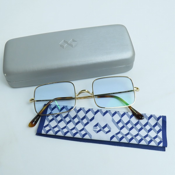 実際に弊社で買取させて頂いたOLIVER GOLDSMITH/オリバーゴールドスミス Oblong スクエア 眼鏡/メガネ/アイウェアの画像 8枚目