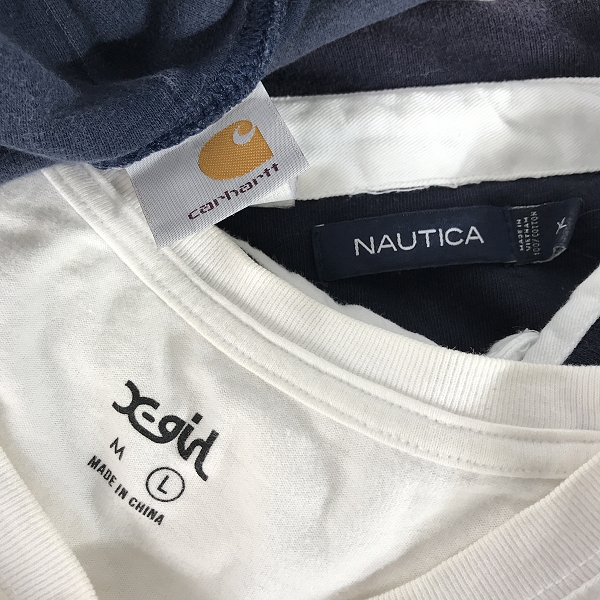 実際に弊社で買取させて頂いた【おまとめ】Carhartt/カーハート nautica/ノーティカ x-girl/エックスガール メンズ/レディース スウェット/ポロシャツ 等の画像 1枚目