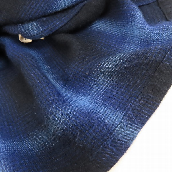 実際に弊社で買取させて頂いたRADIALL/ラディアル 23SS EASY OPEN COLLARED SHIRT L/S/ネルシャツ rad-23ss-sh003/XLの画像 8枚目