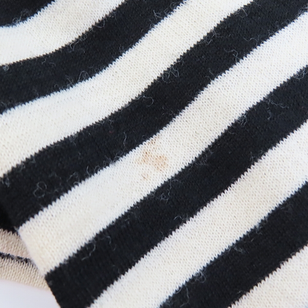 実際に弊社で買取させて頂いたJUNYA WATANABE COMME des GARCONS/ジュンヤワタナベ スタッズ装飾 ボーダー カットソー JP-T014 AD2015 Mの画像 6枚目