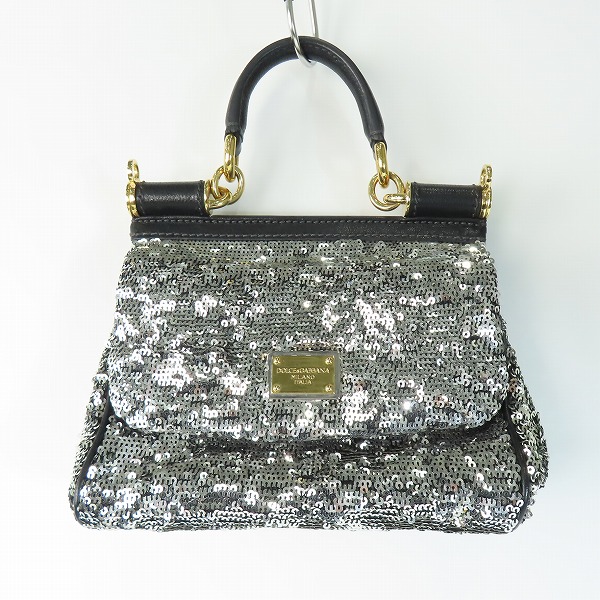 実際に弊社で買取させて頂いたDOLCE&GABBANA/ドルチェ&ガッバーナ SICILY/シシリー スパンコール 2WAYバッグ ショルダーバッグ