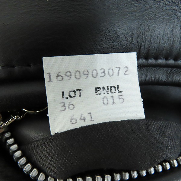 実際に弊社で買取させて頂いたSCHOTT/ショット ファーライナー付き ライダースジャケット 643 ARROW 64109/36の画像 6枚目