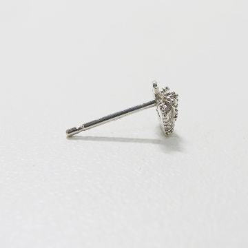 実際に弊社で買取させて頂いたJustin Davis/ジャスティンデイビス K18WG/ホワイトゴールド PETITE CROWN クラウンピアス GEJ255の画像 4枚目