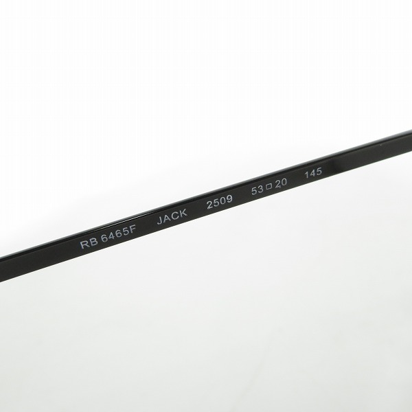 実際に弊社で買取させて頂いたRay-Ban/レイバン JACK/ジャック メガネフレーム/アイウェア RB6465Fの画像 5枚目