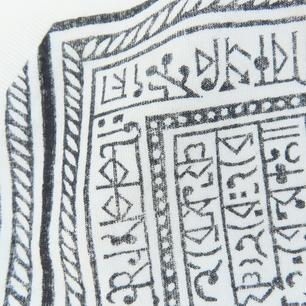 実際に弊社で買取させて頂いたDRIES VAN NOTEN/ドリスヴァンノッテン VネックプリントTシャツ/Sの画像 5枚目