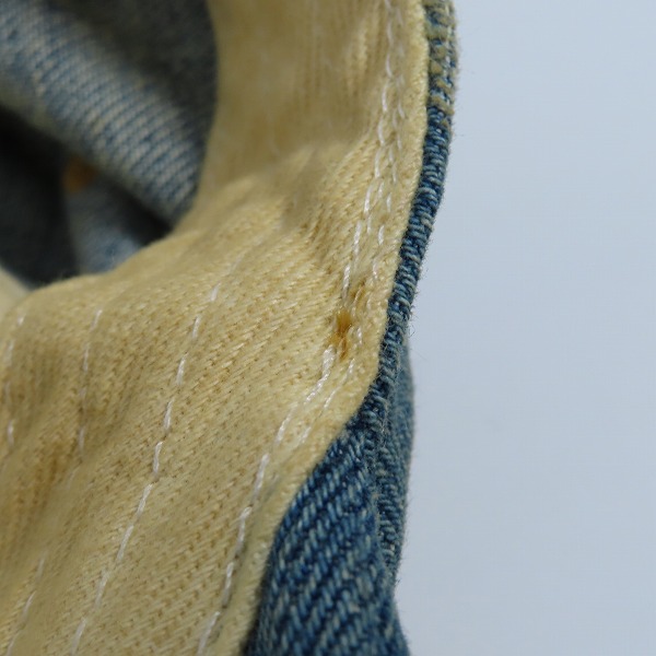 実際に弊社で買取させて頂いたDIESEL/ディーゼル C-IYASU ダメージ加工 デニム キャップ/A10162/01の画像 8枚目