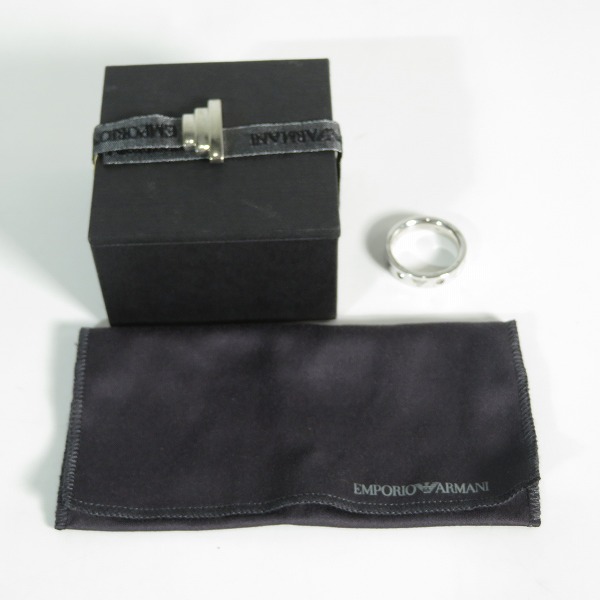 実際に弊社で買取させて頂いたEMPORIO ARMANI/エンポリオアルマーニ ロゴ リング 16号の画像 9枚目