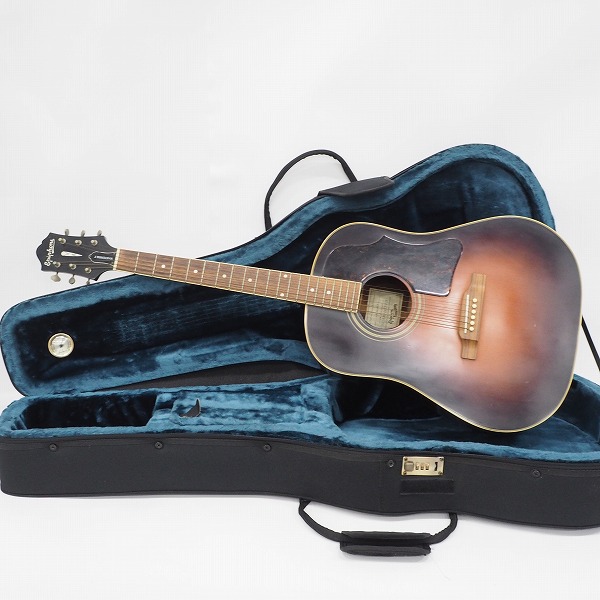 実際に弊社で買取させて頂いた★【難有り】Epiphone/エピフォン MASTERBILT AJ-500MVS アコースティックギター/アコギ セミハードケース付