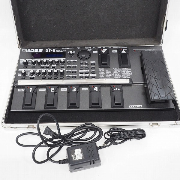 実際に弊社で買取させて頂いた★BOSS/ボス GT-8 GUITAR EFFECTS PROCESSOR ギター用マルチエフェクター エフェクターボード付【動作確認済】