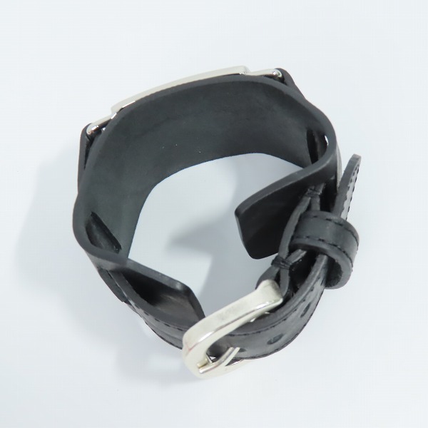 実際に弊社で買取させて頂いたDIESEL/ディーゼル ロゴプレート レザーブレスレットの画像 5枚目