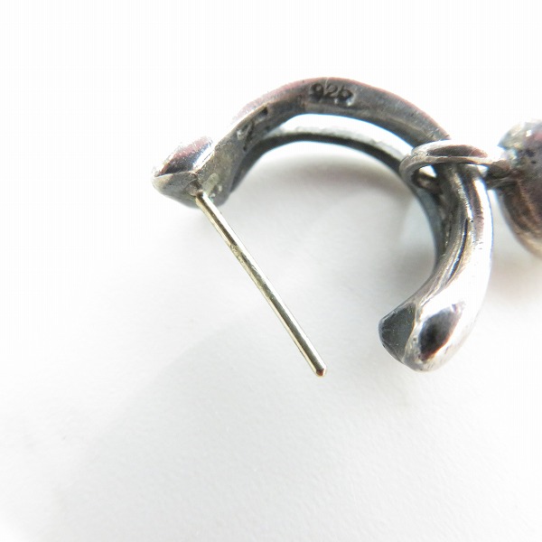 実際に弊社で買取させて頂いたNECROMANCE/ネクロマンス ボーンフープ スクリーミングスカル ピアスの画像 7枚目