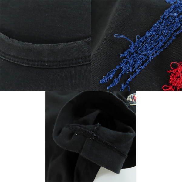 実際に弊社で買取させて頂いたMONCLER/モンクレール MAGLIA マグリア 刺繍 半袖 Tシャツ ブラック C10918035050/XXLの画像 8枚目