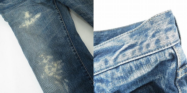 実際に弊社で買取させて頂いたTENDERLOIN/テンダーロイン K7 デニムパンツ/ジーンズ リペア加工 34の画像 9枚目