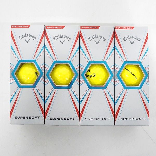 実際に弊社で買取させて頂いた 【未使用】Callaway/キャロウェイ SUPERSOFT/スーパーソフト ゴルフボール イエロー 1ダース 