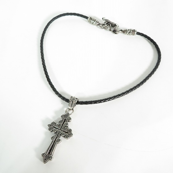 実際に弊社で買取させて頂いた【ギャラ付き】LEATHERS AND TREASURES/レザーズ＆トレジャーズ ケルティッククロス レザーネックレスの画像 8枚目