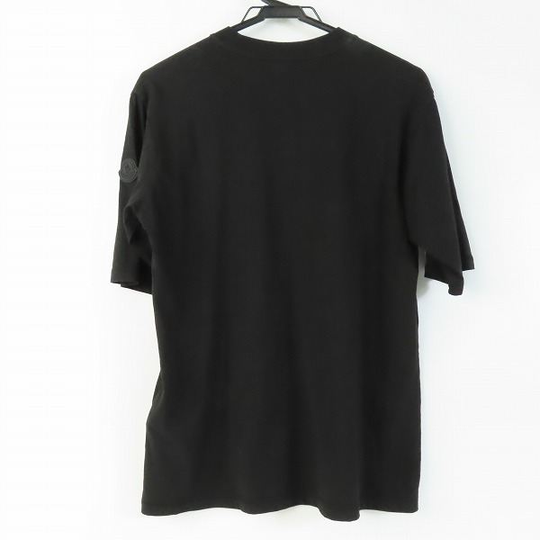 JPタグ】MONCLER/モンクレール 刺繍 半袖 Tシャツ ブラック Sの