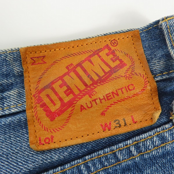 実際に弊社で買取させて頂いたDENIME/ドゥニーム XX セルビッチストレートデニム 革パッチ 50-12-0075/W31の画像 2枚目