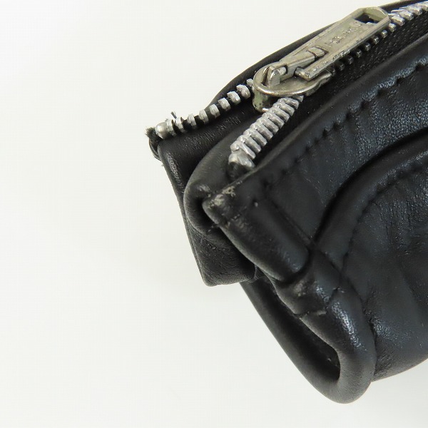 実際に弊社で買取させて頂いたSCHOTT/ショット ファーライナー付き シングルレザーライダースジャケット/36の画像 8枚目