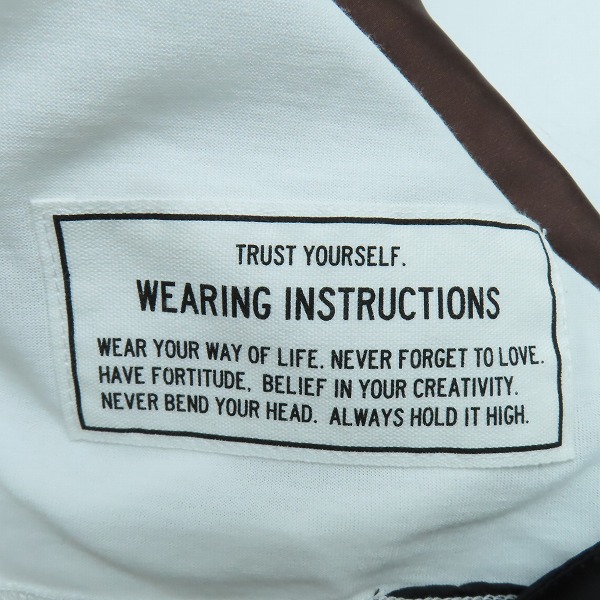 実際に弊社で買取させて頂いた【未使用】MAISON MIHARA YASUHIRO/メゾンミハラヤスヒロ Tシャツ ドッキングスカーフ A03TS784/48の画像 4枚目