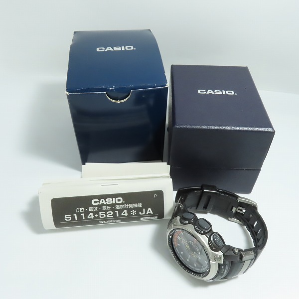 実際に弊社で買取させて頂いたCASIO/カシオ PROTREK/プロトレック MULTI BAND6 タフソーラー PRW-5000-1JFの画像 8枚目