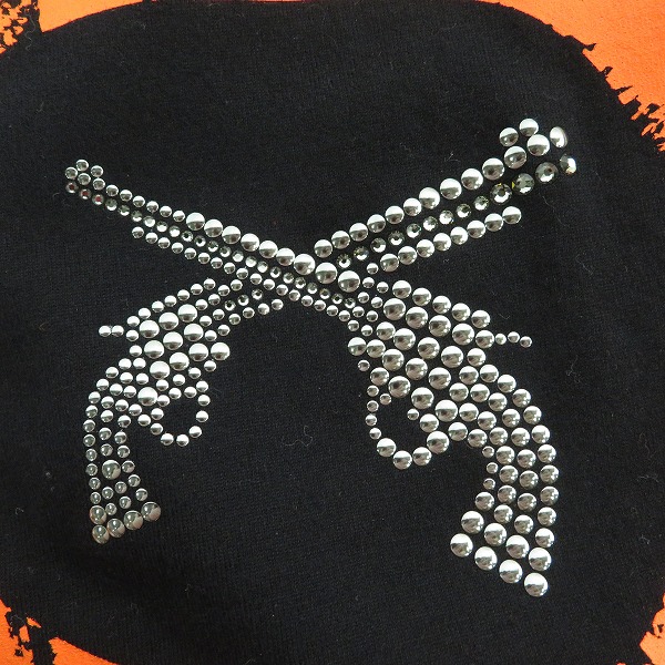 実際に弊社で買取させて頂いたroarguns/ロアーガンズ PEACE YOU UP Tシャツ ブラック 19MGT-01/3の画像 6枚目