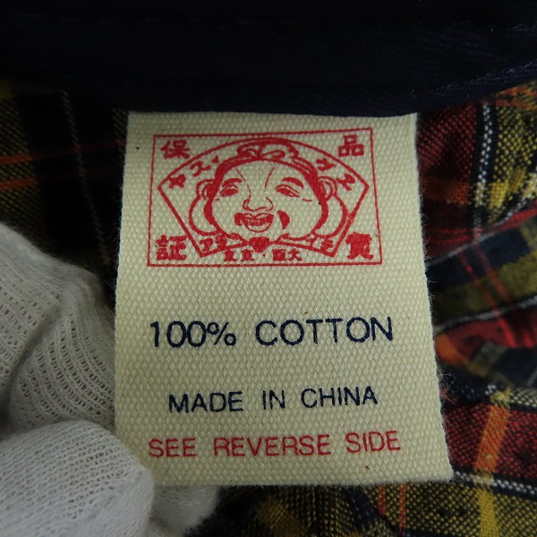 実際に弊社で買取させて頂いたEVISU/エヴィス カモメ デニム ハンチング キャップの画像 6枚目