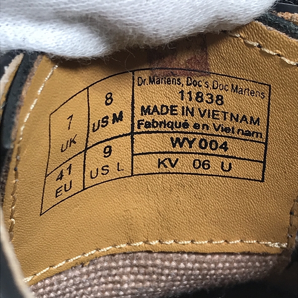 実際に弊社で買取させて頂いたDr.Martens/ドクターマーチン 3EYE SHOE/3ホールシューズ 1461/UK7の画像 5枚目