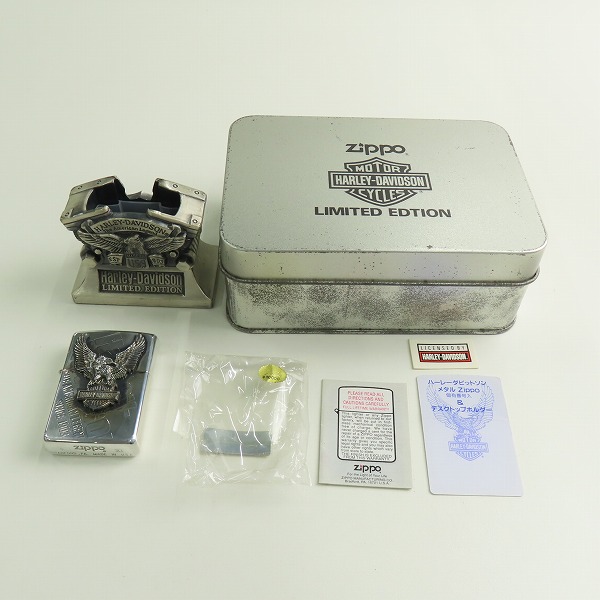 実際に弊社で買取させて頂いたZIPPO/ジッポー HARLEY DAVIDSON/ハーレーダビッドソン LIMITED EDITION/限定版 缶ケース入り 1995年製の画像 9枚目