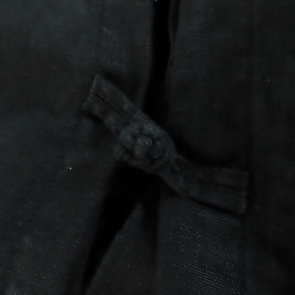 実際に弊社で買取させて頂いたAUBERGE/オーベルジュ Brilla per il gusto チャイナボタン リネン シャツジャケット/40の画像 6枚目