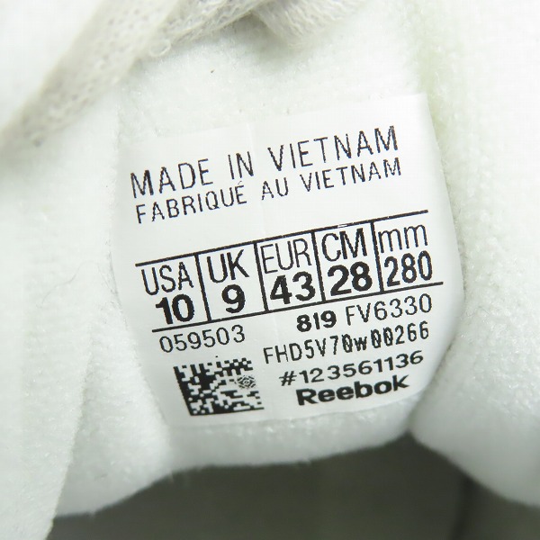 実際に弊社で買取させて頂いたReebok/リーボック CL LTHR MU クラシック ランニング FV6330 28の画像 5枚目