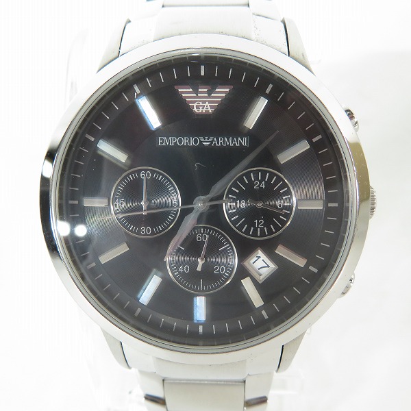 実際に弊社で買取させて頂いたEMPORIO ARMANI/エンポリオ アルマーニ クロノグラフ 腕時計/ウォッチ AR-2434【動作未確認】