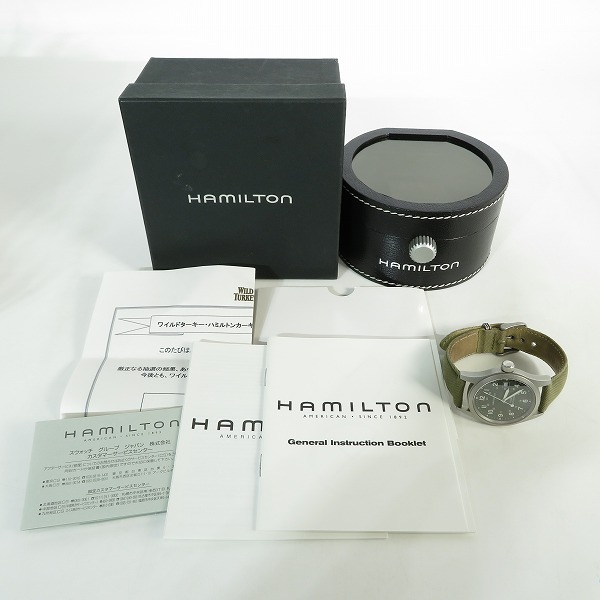 実際に弊社で買取させて頂いたHAMILTON/ハミルトン WILD TURKEY カーキ メカニカル 手巻き 腕時計/ウォッチ 000095の画像 8枚目