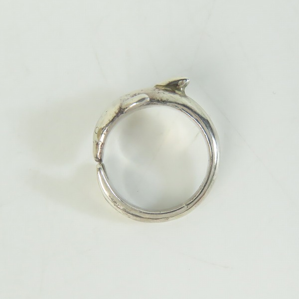 実際に弊社で買取させて頂いたHOLLYWOOD RANCH MARKET/ハリウッドランチマーケット ドルフィン/イルカ リング 14.5号の画像 5枚目