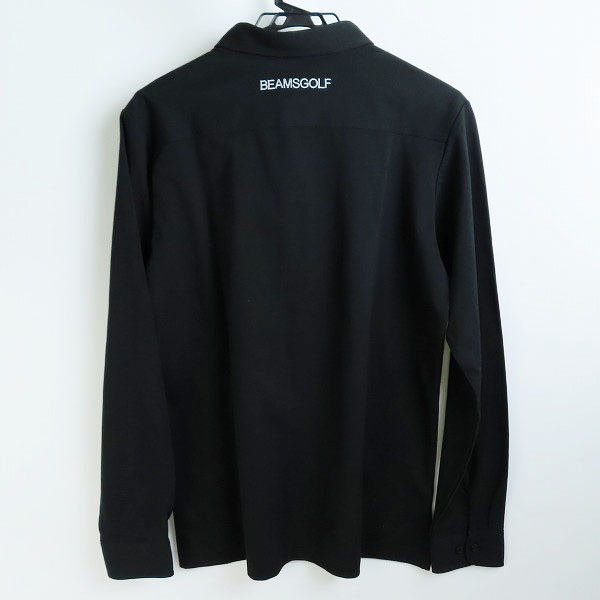 実際に弊社で買取させて頂いた【未使用】BEAMS GOLF/ビームスゴルフ 長袖ポロシャツ ブラック 82-12-0040-444-1920/Lの画像 1枚目