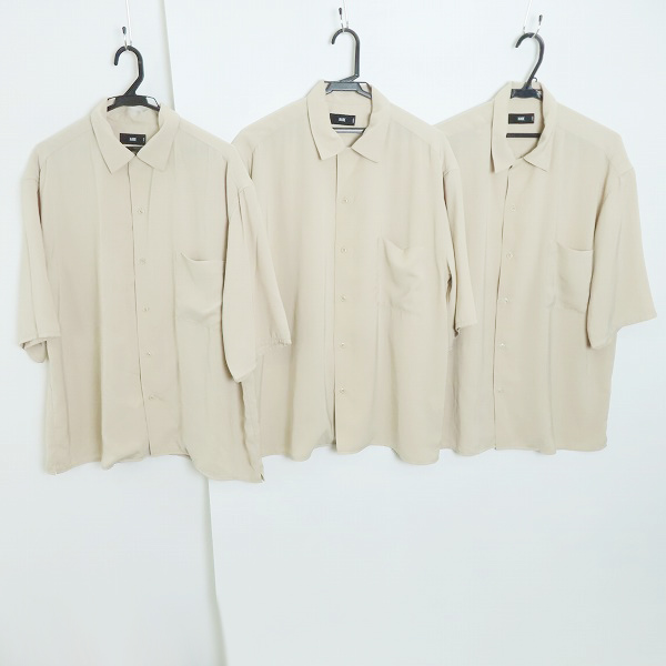 実際に弊社で買取させて頂いたHARE/ハレ ワイドシルエットオープンカラーシャツ 3点セット