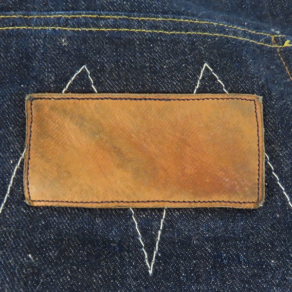 実際に弊社で買取させて頂いたSUGAR CANE/シュガーケーン デニムパンツ ジーンズ ボタンフライ シンチバック アメリカ製 38の画像 7枚目