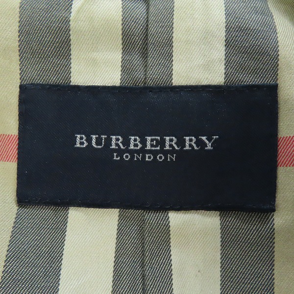 実際に弊社で買取させて頂いたBURBERRY LONDON/バーバリーロンドン ジップアップ ブルゾン レザージャケット A1F71-416-09 Lの画像 2枚目