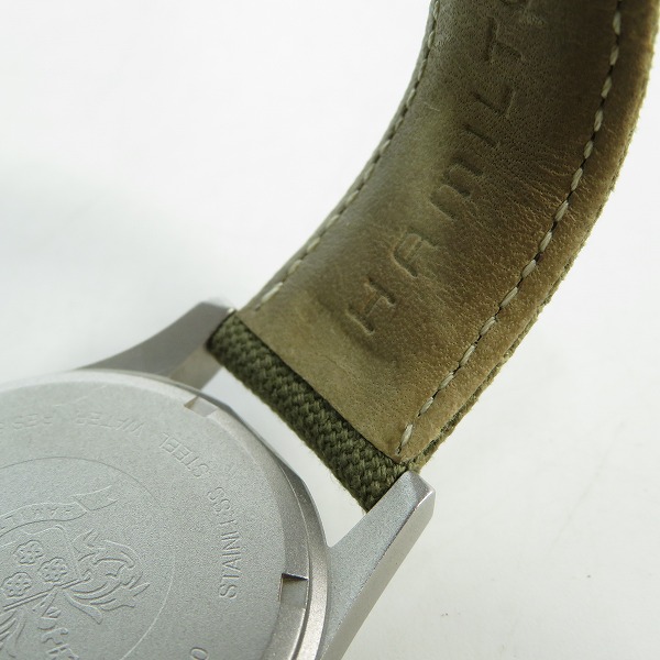 実際に弊社で買取させて頂いたHAMILTON/ハミルトン WILD TURKEY カーキ メカニカル 手巻き 腕時計/ウォッチ 000095の画像 7枚目