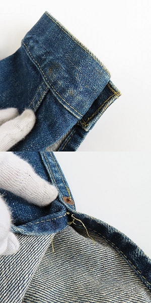 実際に弊社で買取させて頂いたLEVIS/リーバイス 70502 XX 日本製 J02刻印 1st デニムジャケット/38の画像 9枚目