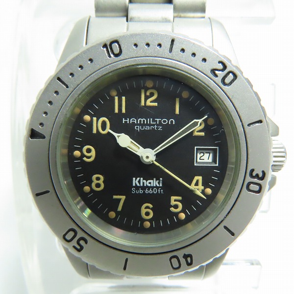 実際に弊社で買取させて頂いたHAMILTON/ハミルトン Khaki/カーキ クオーツ腕時計 8587B【動作未確認】