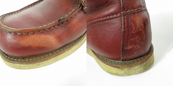 実際に弊社で買取させて頂いたRED WING/レッドウィング 四角犬タグ アイリッシュセッター モックトゥ ブーツ 8875/10の画像 9枚目