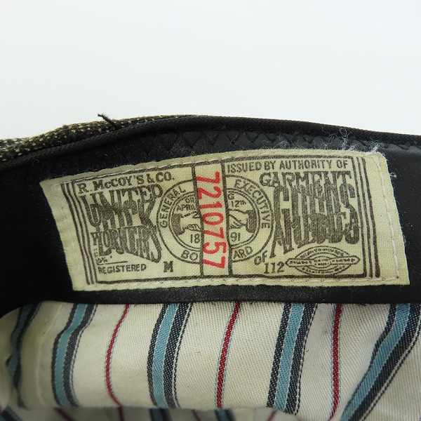 実際に弊社で買取させて頂いたThe REAL McCOY'S/リアルマッコイズ キャップ/7-3/4の画像 6枚目