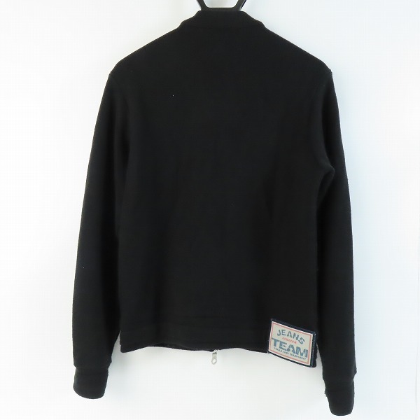 実際に弊社で買取させて頂いたARMANI JEANS/アルマーニ ジーンズ ジップアップ ウール混 ジャケット ブラック Mの画像 1枚目