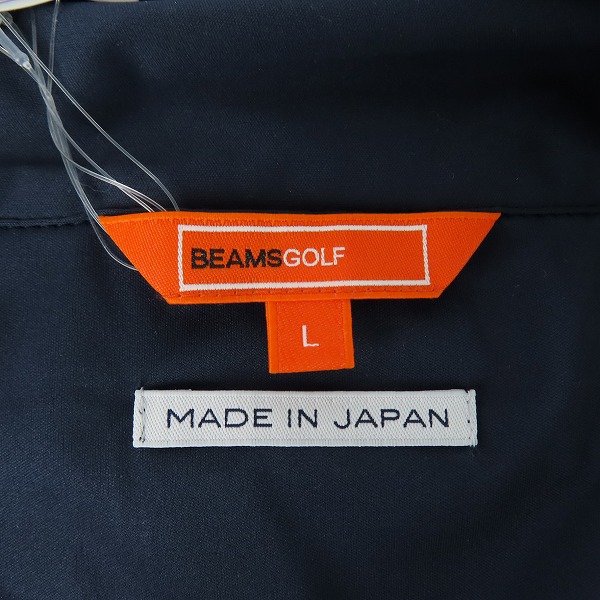 実際に弊社で買取させて頂いた【未使用】BEAMS GOLF/ビームスゴルフ スターフラッグロゴ ツアー エアシャットブルゾン 82-18-0223-444-79-20/Lの画像 2枚目
