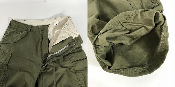 実際に弊社で買取させて頂いた【未使用】BEAMS/ビームス 7分丈カーゴパンツ/ショーツ  OLIVE/オリーブ Mの画像 7枚目