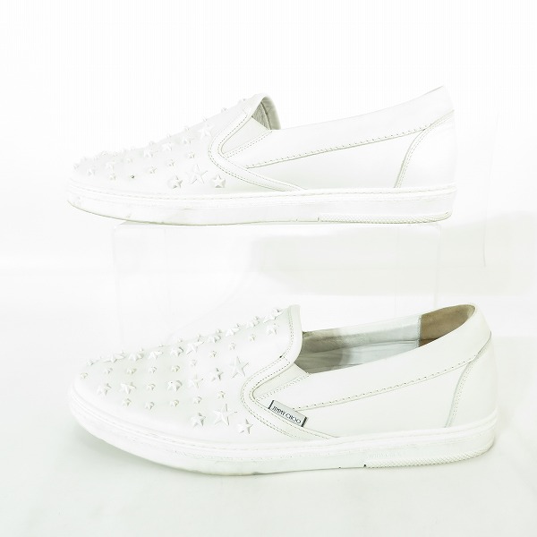 実際に弊社で買取させて頂いたJIMMY CHOO/ジミーチュウ GROVE/グローブ スタッズ スリッポン/シューズ 45の画像 3枚目