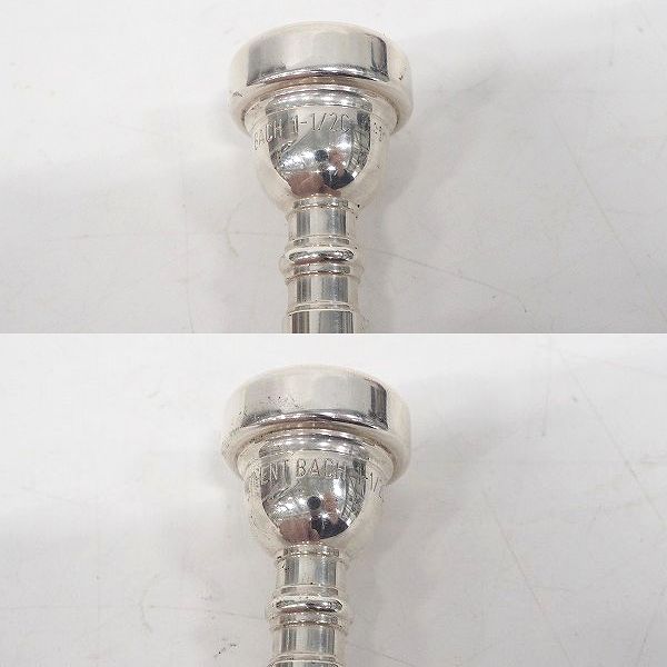 実際に弊社で買取させて頂いたVINCENT BACH/ヴィンセント バック 1-1/2C トランペット用 マウスピース シルバーの画像 1枚目