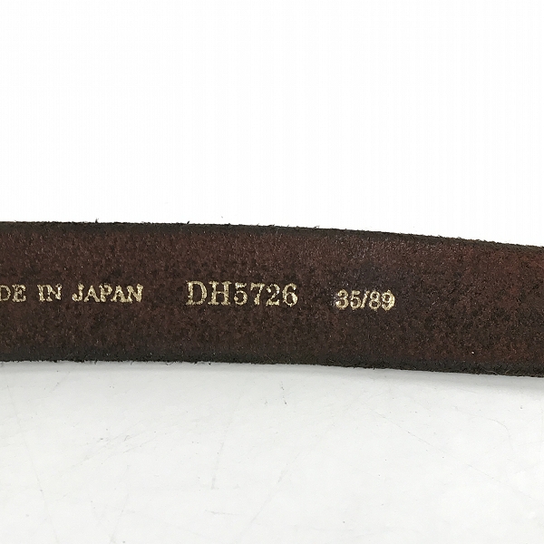 実際に弊社で買取させて頂いたVintage Works/ビンテージワークス ベルト レザー メンズ DH5726 35/89の画像 5枚目