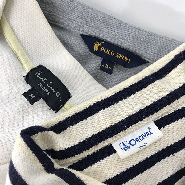 実際に弊社で買取させて頂いた【おまとめ】オーシバル/ポロスポーツ/ポールスミス 他 ポロシャツ/Tシャツ/カットソー 等