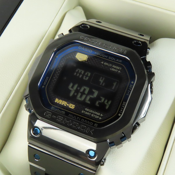 実際に弊社で買取させて頂いた【保証期間内】G-SHOCK/Gショック MR-G 青墨 タフソーラー/Bluetooth搭載 腕時計 MRG-B5000BA-1JR